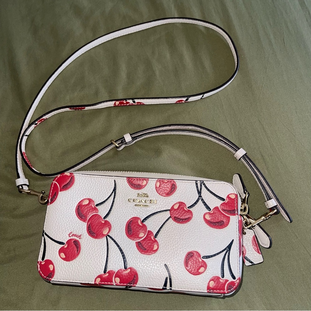 Coach Kira Cherry Print Crossbody Bag